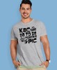 kac to kara za to że przestałeś pić, szara męska koszulka z nadrukiem na co dzień, na prezent, fajna koszulka, dla chłopaka, dla męża, mucha nie siada.jpg