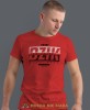 dobry dzik don't give up, czerwona koszulka na siłownię, męska koszulka, koszulka sportowa, na sport, gym, na siłownię mucha nie siada.jpg