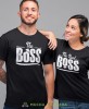 the boss the real boss, czarne koszulki dla par, dla męża, dla żony, walentynki, fajne koszulki, t-shirty dla par, dla chłopaka, dla dziewczyny, mucha nie siada.jpg