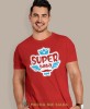 super tata, czerwona koszulka, dzień taty, koszulka dla ojca, koszulka na dzień ojca, t-shirt dla taty, prezent dla taty, koszulka męska, mucha nie siada.jpg
