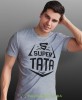s super tata, szara koszulka, dzień taty, koszulka dla ojca, koszulka na dzień ojca, t-shirt dla taty, prezent dla taty, koszulka męska, mucha nie siada.jpg