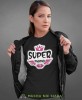 super mama, czarna koszulka dla mamy, mama, na prezent dla mamy, na prezent, koszulki dla mamy, dzień matki, mucha nie siada.jpg