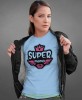 super mama, jasnoniebieska koszulka dla mamy, mama, na prezent dla mamy, na prezent, koszulki dla mamy, dzień matki, mucha nie siada.jpg
