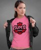 super mama, różowa koszulka dla mamy, mama, na prezent dla mamy, na prezent, koszulki dla mamy, dzień matki, mucha nie siada.jpg