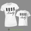 boss lady boss baby, zestaw białych koszulek dla mamy i córki, na prezent, fajne koszulki, mucha nie siada, rodzina.jpg