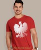 Orzeł Polski, modern, czerwona męska koszulka z nadrukiem, koszulka kibica, koszulki z grafiką patriotyczną, na prezent, koszulka Polska, koszulki Polski.jpg