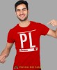 PL Polska, Orzeł Polski, czerwona męska koszulka z nadrukiem, koszulka kibica, koszulki z grafiką patriotyczną, na prezent, koszulka Polska, koszulki Polski.jpg