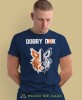 dobry dik głowa dzika, granatowa koszulka na siłownię, męska koszulka, koszulka sportowa, na sport, gym, na siłownię.jpg