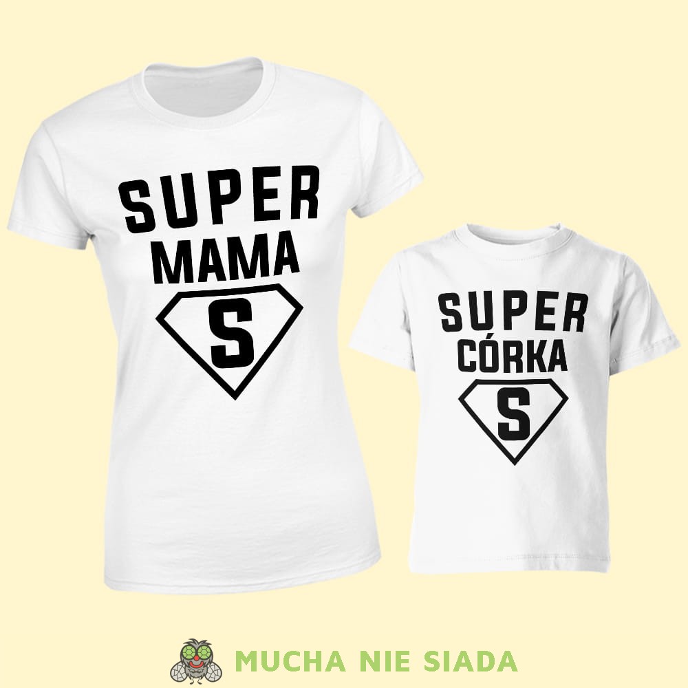 Koszulki dla dla mamy i córki - Super mama super córka