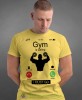 gym is calling i must go, żółta koszulka na siłownię, męska koszulka, koszulka sportowa, na sport, gym, na siłownię.jpg