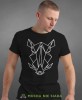 dzik geometryczny, czarna koszulka na siłownię, męska koszulka, koszulka sportowa, na sport, gym, na siłownię.jpg