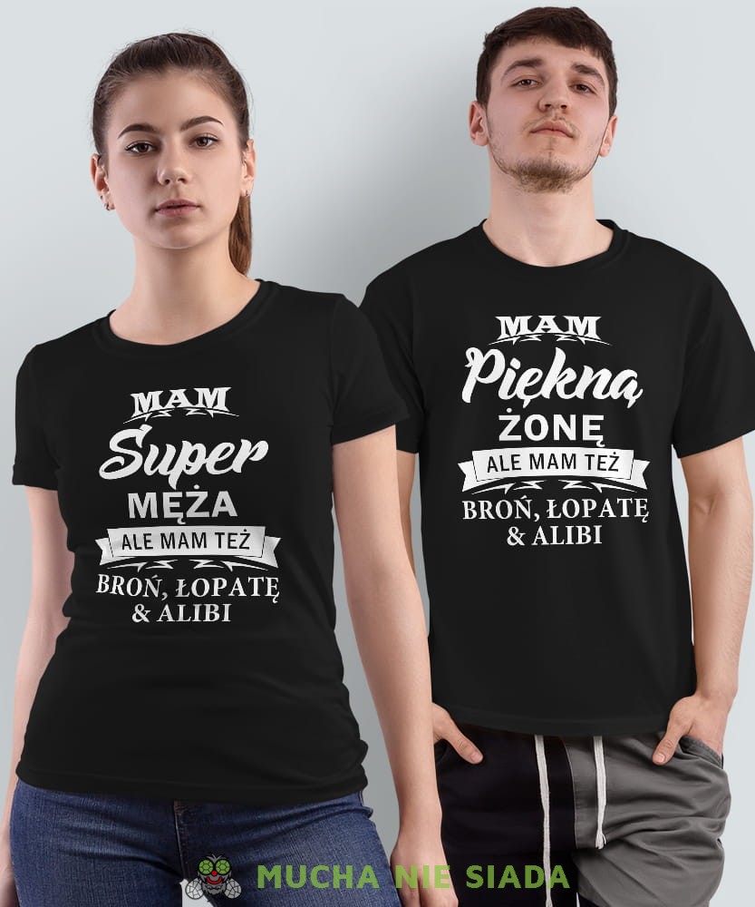 Koszulki dla par - Mam super męża, Mam piękną żonę