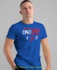 ćpaj tylko sport biegi, niebieska koszulka na siłownię, męska koszulka, koszulka sportowa, na sport, gym, na siłownię.jpg