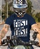 be fast or be the last, granatowa koszulka motocyklowa męska, koszulka dla motocyklisty, na motocykl, na prezent dla miłośnika motocykli, motocykl.jpg