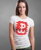 Polska Walcząca mur, biała damska koszulka z nadrukiem, koszulka patriotyczna, koszulki z grafiką patriotyczną, dla kobiet, dla dziewczyny na prezent, koszulka Polska, koszulki Polska.jpg