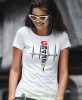 hearbeats jeden w dół pięć w górę, biała koszulka motocyklowa damska, koszulka dla motocyklistki, na motocykl, na prezent dla miłośniczki motocykli, motocykl.jpg