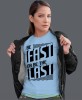 be fast or be the last, jasnoniebieska koszulka motocyklowa damska, koszulka dla motocyklistki, na motocykl, na prezent dla miłośniczki motocykli, motocykl.jpg