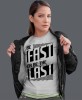 be fast or be the last, szara koszulka motocyklowa damska, koszulka dla motocyklistki, na motocykl, na prezent dla miłośniczki motocykli, motocykl.jpg