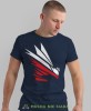 Orzeł błyskawica, granatowa męska koszulka, koszulka patriotyczna, koszulki z grafiką patriotyczną, dla mężczyzny, dla chłopaka na prezent, koszulka Polska, koszulki Polska.jpg