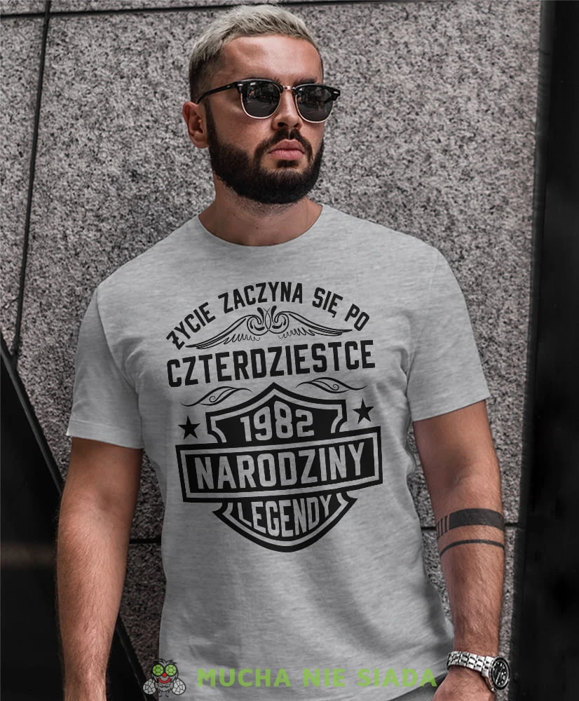życie zaczyna się po 20, 30, 40, 50, 60, 70, 80 narodziny legendy, szara męska koszulka urodzinowa, na urodziny, na prezent, fajna koszulka, dla chłopaka, dla męża, mucha nie siada, mns.jpg