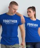Together Forever imiona, niebieskie koszulki dla par, dla męża, dla żony, walentynki, fajne koszulki, t-shirty dla par, mucha nie siada, mns.jpg