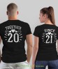Together since Serca, czarne koszulki dla par, dla męża, dla żony, walentynki, fajne koszulki, t-shirty dla par, mucha nie siada, mns.jpg