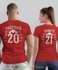 Together since Serca, czerwone koszulki dla par, dla męża, dla żony, walentynki, fajne koszulki, t-shirty dla par, mucha nie siada, mns.jpg