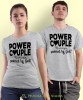 Power couple powered by god, szare koszulki dla par, dla męża, dla żony, walentynki, fajne koszulki, t-shirty dla par, mucha nie siada, mns.jpg