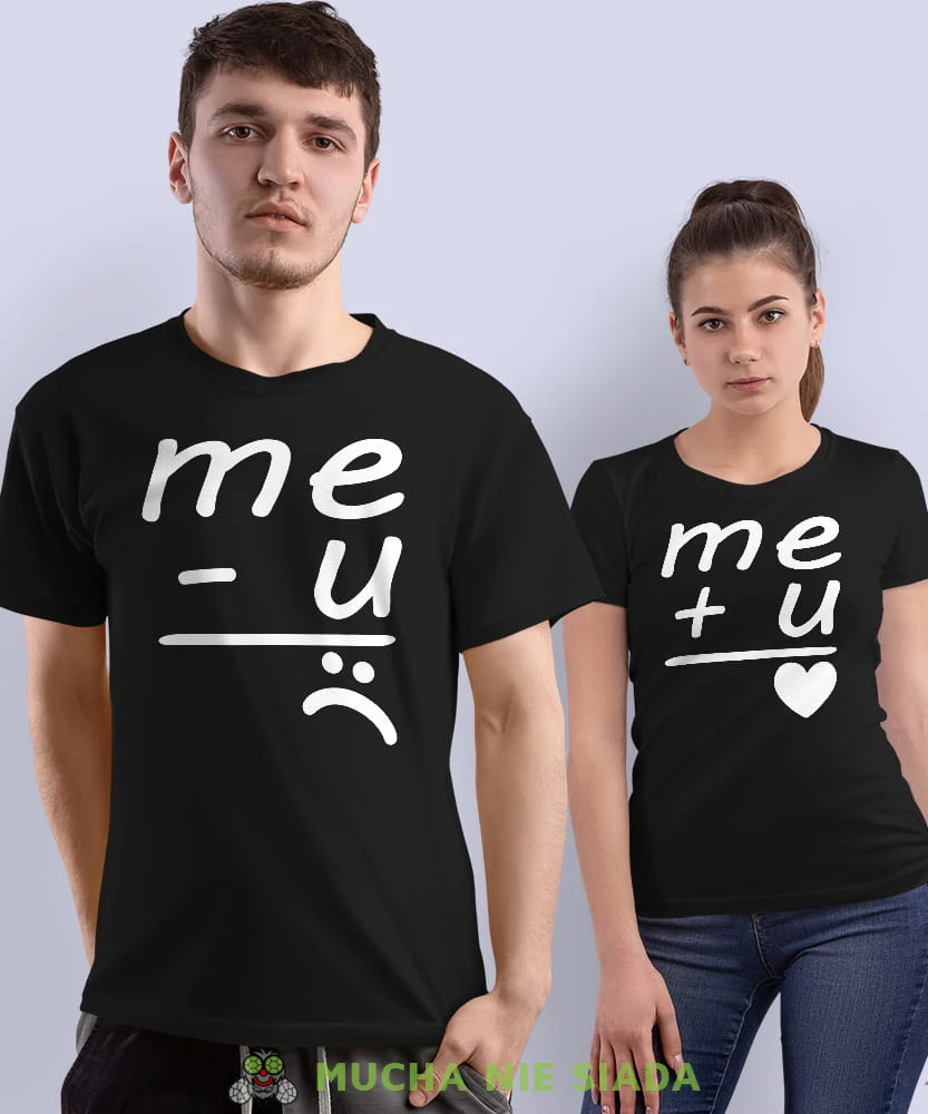 Me U, czarne koszulki dla par, dla męża, dla żony, walentynki, fajne koszulki, t-shirty dla par, mucha nie siada, mns.jpg