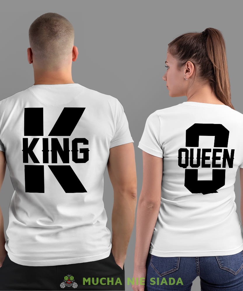 Koszulki dla par - Q queen K king