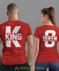Q queen K king, czerwone koszulki dla par, dla męża, dla żony, walentynki, fajne koszulki, t-shirty dla par, mucha nie siada, mns.jpg