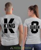 Q queen K king, szare koszulki dla par, dla męża, dla żony, walentynki, fajne koszulki, t-shirty dla par, mucha nie siada, mns.jpg