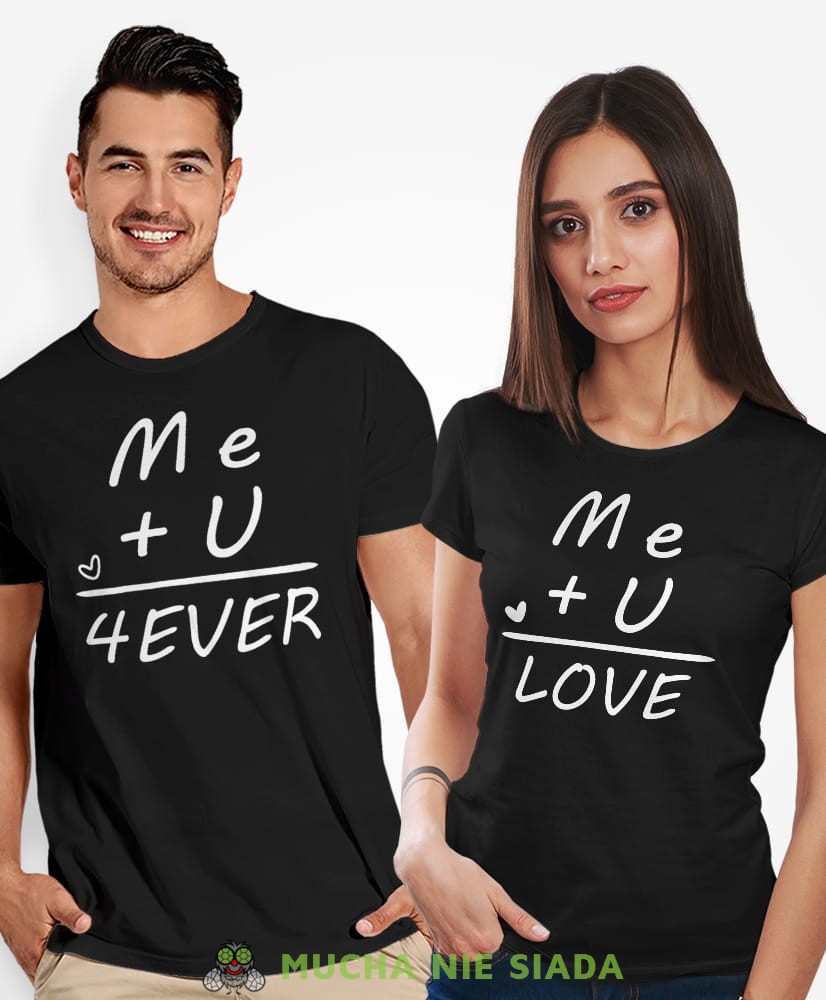 Koszulki dla par - Me U forever love