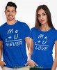 Me U forever love, niebieskie koszulki dla par, dla męża, dla żony, walentynki, fajne koszulki, t-shirty dla par, mucha nie siada, mns.jpg