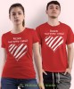Razem tworzymy całość Serce, czerwone koszulki dla par, dla męża, dla żony, walentynki, fajne koszulki, t-shirty dla par, mucha nie siada, mns.jpg