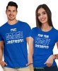 Nic nie ma sensu kiedy jesteśmy osobno, niebieskie koszulki dla par, dla męża, dla żony, walentynki, fajne koszulki, t-shirty dla par, mucha nie siada, mns.jpg