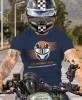 Gdy zakładam kask zaczynam inaczej patrzeć na świat, granatowa koszulka motocyklowa, motocykl, motocyklista.jpg