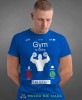 gym is calling i must go, niebieska koszulka na siłownię, męska koszulka, koszulka sportowa, na sport, gym, na siłownię.jpg